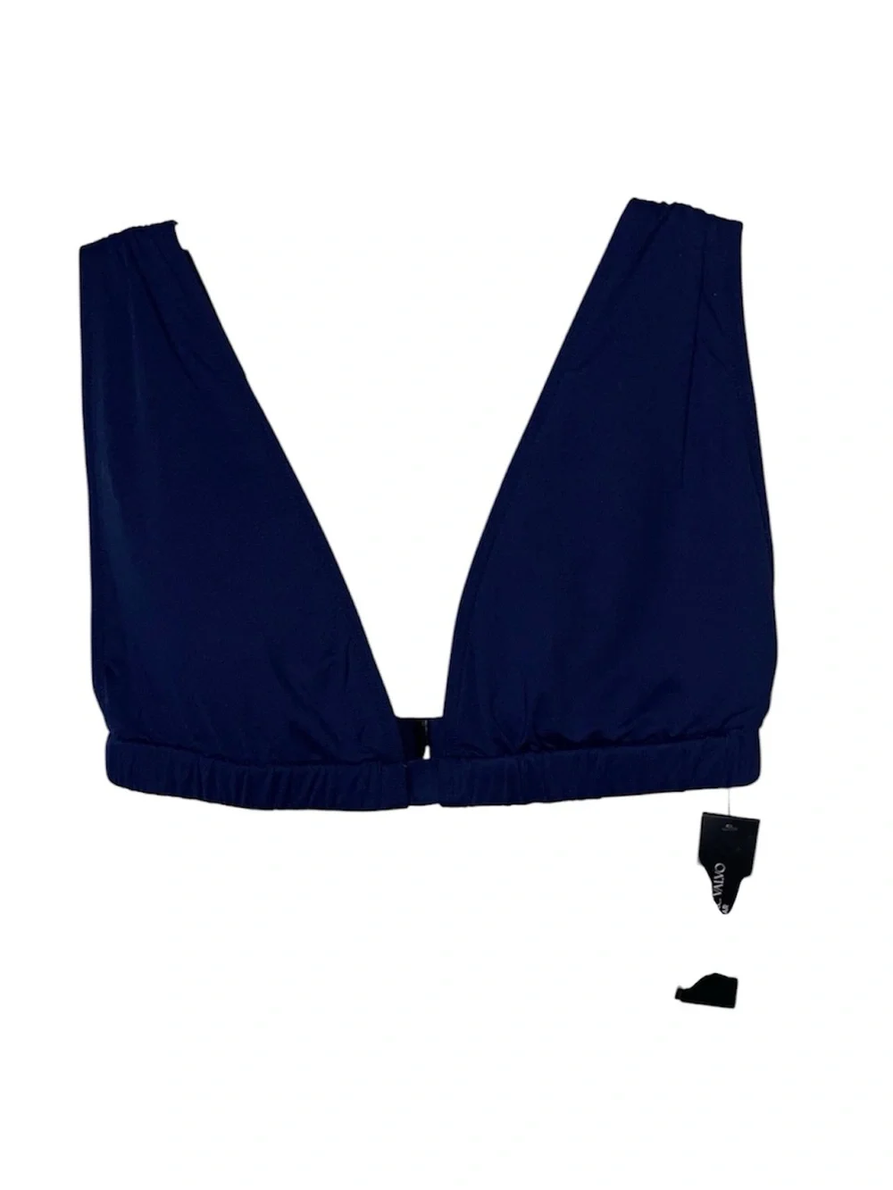 CARMEN MARC VALVO Bikini Top In Blue size L NWT - Picture 4 of 5